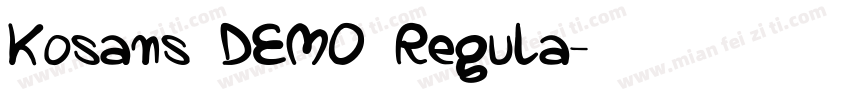 Kosans DEMO Regula字体转换